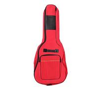 Accessotech Full Size Acoustic & Classical Guitar Padded Carrying Carry Case Bag Holder (Red)