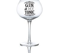 Boxer Gifts Gin is My Tonic Bloom Glass | Novelty Glassware Perfect for Christmas, Mother's Day Or Birthday | Packaged in a Gift Box, 9.5cm x 18.5cm