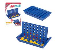 Accessotech Global Gizmos Linkfour Connect Strategy Game Portable Travel Version For Kids And Adults