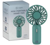 Accessotech Green Mini Portable Hand Fan 800Mah Rechargeable Cooling Fan Travel