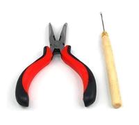 Accessotech Hair Extension Pliers & Pulling Hook Tool for Silicone Micro Rings Beads Loop
