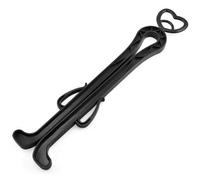 Accessotech Hard Plastic Black Boots Shoes Upright Stand Holder Rack Storage Holder for Pair of Boots