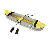 Accessotech Inflatable 2 Person Kayak Wilderness Touring Boat With Oars Pump And Seats For Lakes Rivers And Water Sports