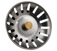 Accessotech Kitchen Sink Basin Strainer Hair Trap Bath Plug Hole Waste Filter Strainer Steel