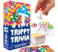 Accessotech Lucky Egg Trivia Family Quiz Card Game Mushroom Madness Fast-Paced Fun With 250 Questions And Grabbers