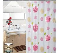 Accessotech Luxury Modern Pvc Shower Curtain With Hooks Waterproof 180X180Cm Bathroom Liner Sunflower