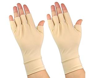 Accessotech Medium Arthritis Relief Gloves Washable Nylon Spandex Anti Hand Compression Relief Pair