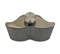 Accessotech Moustache Shape Hip Flask Novelty Gift Accessory Stainless Steel 125Ml