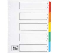Accessotech Multicolour A4+ Mylar 5 Part Index Dividers (Pack)