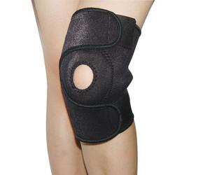 Accessotech Neoprene Patella Black Elastic Knee Brace Fastener Support Guard Gym Sport