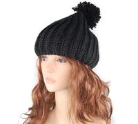 Accessotech Oversized Knitted Winter Beanie Bobble Hat Stretch Warm Unisex