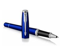 Accessotech Parker Urban Night Sky Blue Rollerball Pen Curved Ergonomic Chrome Trim Smooth Writing Gift Box