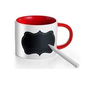 Accessotech Personalised Writing Mug Cup Hot Drink Whiteboard Message Name Gift Large
