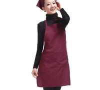 Accessotech Plain Apron with Front Pocket for Chefs Butchers Kitchen Cooking Craft UK Baking Burgandy
