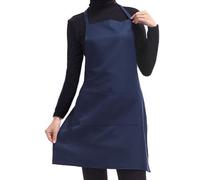 Accessotech Plain Apron with Front Pocket for Chefs Butchers Kitchen Cooking Craft UK Baking Dark Blue