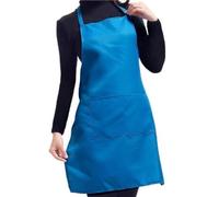 Accessotech Plain Kitchen Apron with Front Double Pocket | Chef Butcher Cooking Baking Craft Apron | Adjustable Neck Strap & Waist Ties | One Size