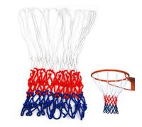 Accessotech Red White Blue Nylon Basketball Net 19 Inch Woven Rope Standard Hoop
