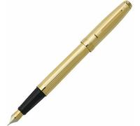Accessotech Sheaffer Prelude 22K Gold Plate Fountain Pen Medium Nib Luxury Gift Box