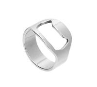 Accessotech Stainless Steel Bottle Ring Opener Durable Keychain Bar Tool