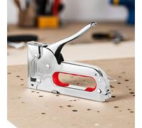 Accessotech Stainless Steel Heavy Duty Staple Gun With 100 Staples Ergonomic Handle 6mm 8mm Compatible