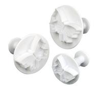 Accessotech Sugarcraft Butterfly Cake Plungers Decorating Tools Pack Of 3 Fondant Gum Paste Cutters