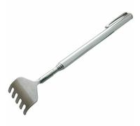 Accessotech Telescopic Metal Back Scratcher Extending Five Prong Rake With Pocket Clip 56Cm Reach Tool