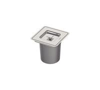Accessotech Tramontina 5L Square Inset Kitchen Bin Stainless Steel Worktop Built In Waste Container