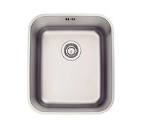 Accessotech Tramontina Stainless Steel Undermount Sink Bowl 34Cm X 40Cm Satin Finish With Overflow And Strainer Plug
