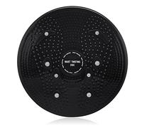 Accessotech Twist Waist Torsion Disc Board Aerobic Exercise Fitness Reflexology Magnets Equipment (Black)