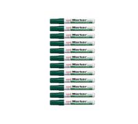 Accessotech Uni Ball Green Permanent Chisel Tip Markers Pack Of 12 Waterproof Marking Pens