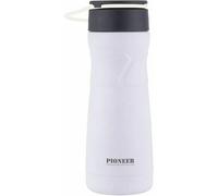 Accessotech White Insulated Thermal Travel Mug 450Ml Stainless Steel Vacuum Flask Leak Proof Bpa Free