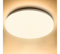 Accessotech White Round Led Ceiling Light 24W Warm Bright Flush Mounted Home Bathroom Kitchen