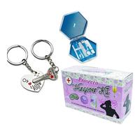 Accessotech Womens 3 Piece Gift Set Pedicure Kit Prosecco Hangover Kit Couples Heart Keyring
