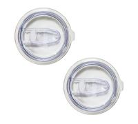 Accfore 2 Pack 30oz Wine Tumbler Replacement Lids,Spill Proof Splash Resistant Silicone Sliding Covers for Skinny Tumbler Travel Coffee Mug 2.83 inches in diameter