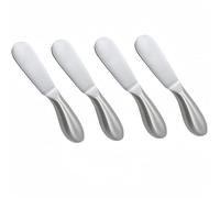 Accfore 4 Pcs Stainless Steel Multipurpose Cheese and Butter Spreader Knives Set - Charcuterie Utensils for Cheese, Cold Butter, Jam, Pastry Making
