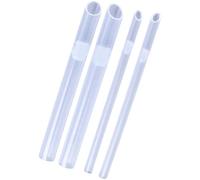 AccGin 4pcs Piercing Needles Receiving Tubes, Plastics Body Jewelry Piercing Receiver （4mm 8mm）
