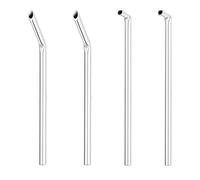 AccGin 4pcs Piercing Needles Receiving Tubes, Plastics Body Jewelry Piercing Receiver （7mm/20mm bevel at the bend）
