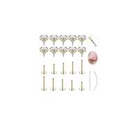 AccGin CZ Nose Rings Studs Flat Back Internal Thread Surgical Steel Hypoallergenic Nose Stud Piercing Jewelry for Nostril Tragus Helix Labret Piercings Nose Helix Medusa Lip for Women 8/10Pcs, 1.2mm