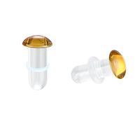 AccGin Glass Ear Stretching Kit Single Flare Plugs & Rubber Rings Unique 1mm Increments 3mm-25mm Gradual Sizing Smooth Glass Gauges for Daily Wear Earring Expander Stretcher Piercing Body Jewelry 2Pc