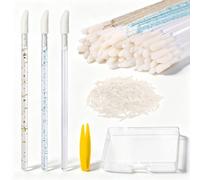 AccGin Piercing Aftercare Swabs - 30 Lint-Free Microfiber Swabs with 50 Replaceable Sponge Heads, Gentle Cleaning & Bump Care for Ear, Nose, Belly Button Piercings, Faster Healing
