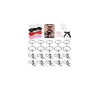 AccGin Ring Surgical Steel Dermal Piercing Jewelry Tops For Women Micro Dermal Anchor Tops Base Dermal Piercing Bow Silk Ribbon, 18g, Stainless Steel, no gemstone