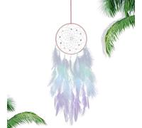 Acchiappasogni Con Piume - Decorazione Da Parete Boho Fatta A Mano Cons Perline | Acchiappasogni Decorativo Con Piume | Per Camera Da, Matrimonio, Festa, Decorazione Del Balcone, Porta E