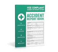 Accident Report Book HSE Compliant - Workplace Accident & Incident Logbook, A4 Safety Reporting Notebook