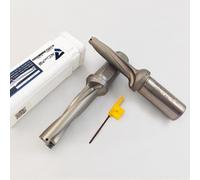 ACCKEE SP Series U-Drill Holder 12mm-50mm Indexable Fast Drill 2D 3D 4D 5D Depth High Speed CNC Drilling Tool for Metal Lathe SP Insert (4D, C20-D12.5-SP05)