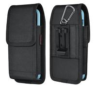 ACCKUO Phone Holster for Belt with Metal Clip and Magnetic Closure Compatible with iPhone 17 Pro Max, Galaxy S26/S25/S24/S23/S22/S21/S20 Ultra A17 A16 A26 A36 for Everyday Protection, XL-Black