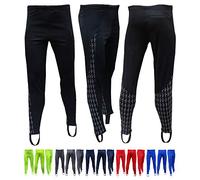 Acclaim Athens Mens Cycling Non Padded Four Way Stretch Polyester Reflective Print Exercise Fitness Training Elasticated Tie Cord Waist Track Tights Pants Leggings (Black, Large)