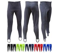 Acclaim Athens Mens Hiking Reflective Print Keep Fit Stirrup Tight Fitness Training Legging (Charcoal Grey, Medium)