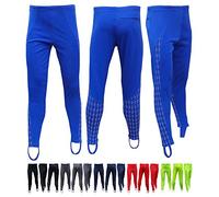 Acclaim Athens Mens Hiking Reflective Print Keep Fit Stirrup Tight Fitness Training Legging (Royal Blue, Medium)