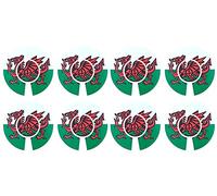 Acclaim Jumbo 6 cm Welsh Dragon Green Red White Lawn Bowls Identification Stickers Markers 2 Full Sets Of 4 Self Adhesive