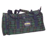 Acclaim Turnberry Sports Training Team Kit School Duffle Gym Bag Large Travel Weekend Holdall 54cm x 28cm x 24cm Green Navy Red Yellow Tartan Fabric.